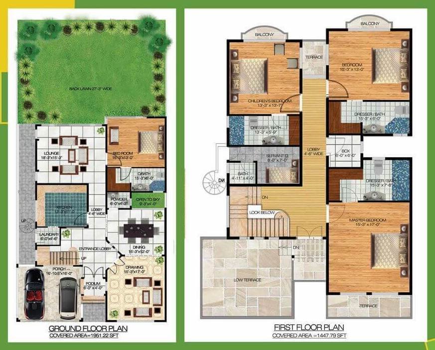 Bahria Sports City VIllas Floor Plan