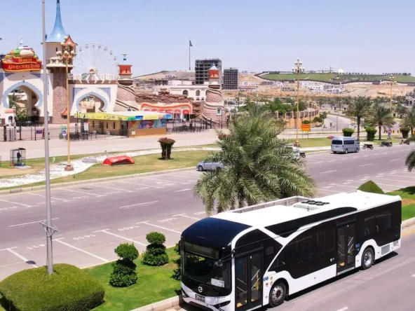 Peoples Electric bus Service Bahria Theme Park
