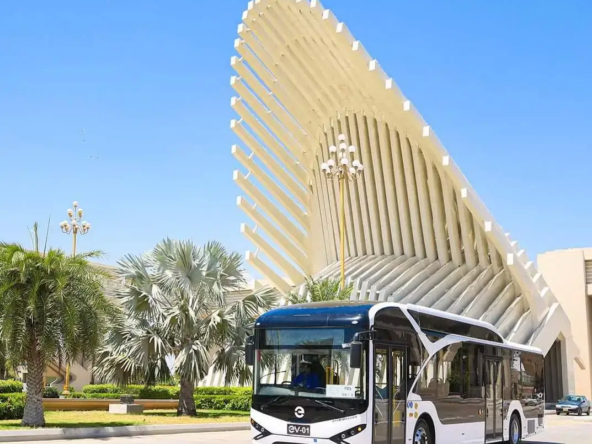 Peoples Electric bus Service Bahria Town Karachi Main Gate