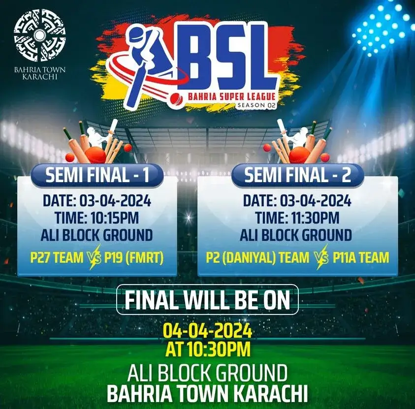 Bahria Super League 2, April 2024