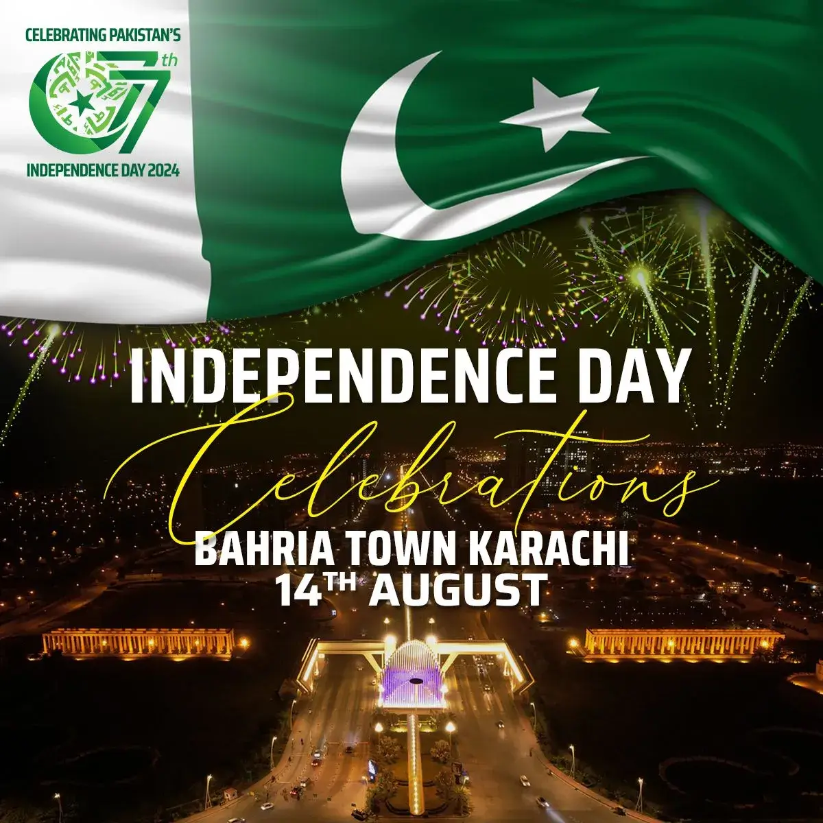 14th August Celebrations in Bahria Town Karachi