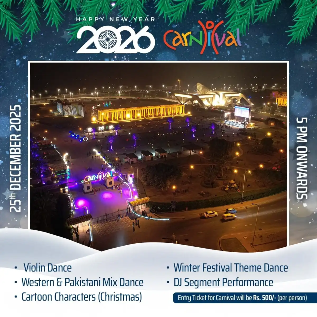 New Year celebrations in carnival bahria town karachi
