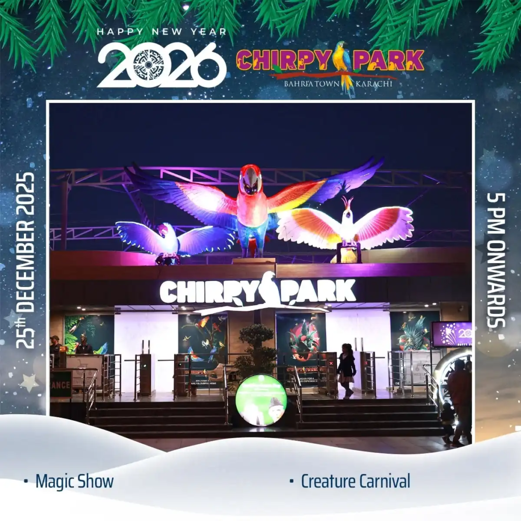 New Year celebrations in chirpy park bahria town karachi