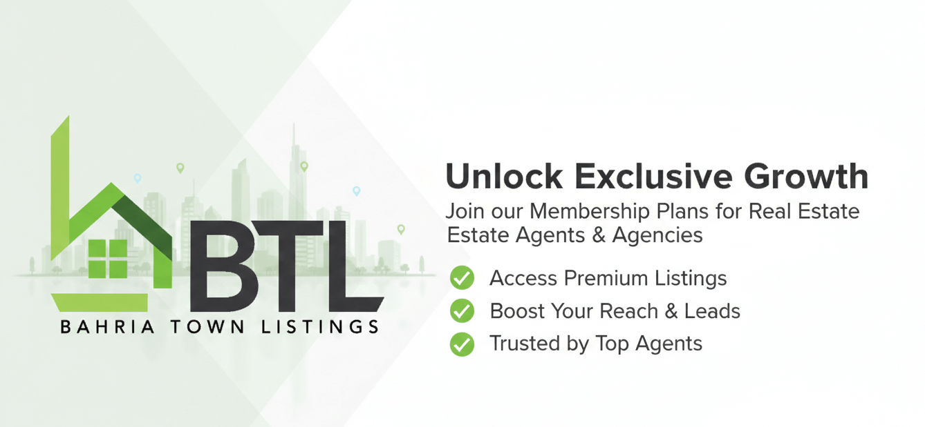 Bahria Town Listings Real estate membership plans for realtors