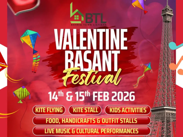 basant valentine festival bahria town karachi